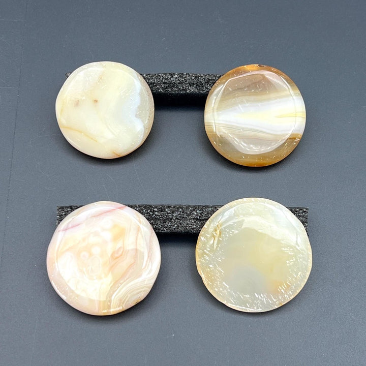 Banded Agate Polished Pocket StoneCrystal River Gems