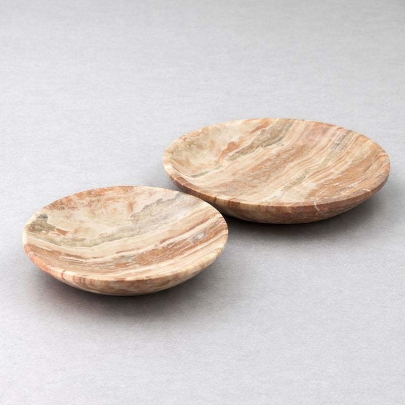 Banded Onyx Calcite Dish (1 Piece) Home Decor Jewelry BowlCrystal River Gems