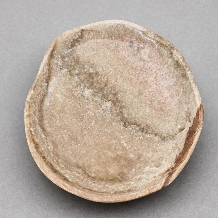 Banded Onyx Calcite Free Form Dish (1 Piece) Home Decor Jewelry BowlCrystal River Gems