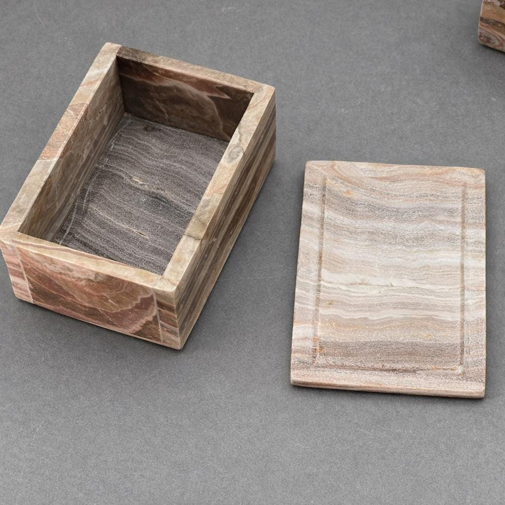 Banded Onyx Jewelry Restangle Box (1 Piece) (4 by 3 Inches)Crystal River Gems