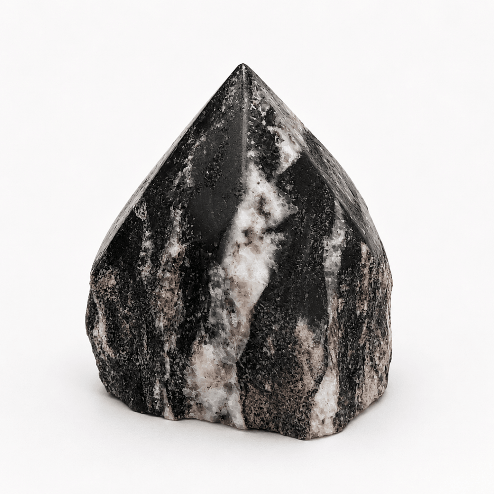Black Mica Top Polished PointCrystal River Gems