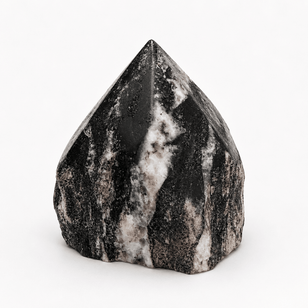 Black Mica Top Polished PointCrystal River Gems