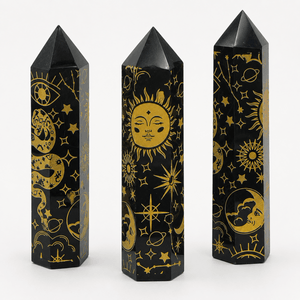 Black Obsidian Celestial Tower