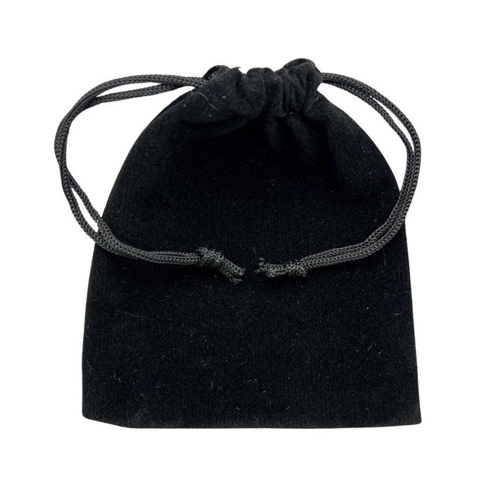 Black Plush Velvet Pouch (1 Piece) Size 3 by 4 Inches Small Deluxe Gift BagCrystal River Gems