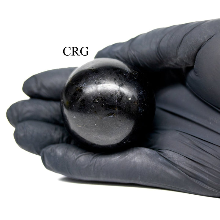 Black Tourmaline Gemstone Sphere (1 Piece) Size 40 to 50 mm Crystal Ball Shape