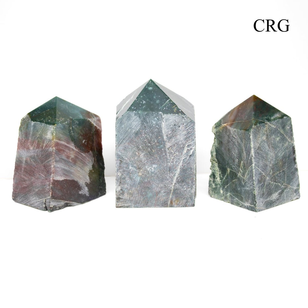 Bloodstone Top Polished Points (1 Kilogram) Size 1.5 to 3 Inches Crystal Gemstone Towers