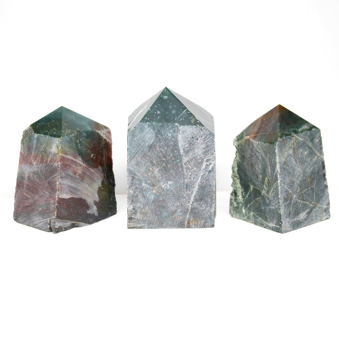 Bloodstone Top Polished Points (1 Kilogram) Size 1.5 to 3 Inches Crystal Gemstone Towers