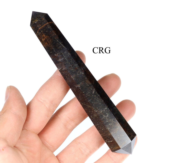 Blue Aventurine Double Pointed Wand (1 Piece) Size 3 to 5 Inches 8 - Sided Crystal GemstoneCrystal River Gems