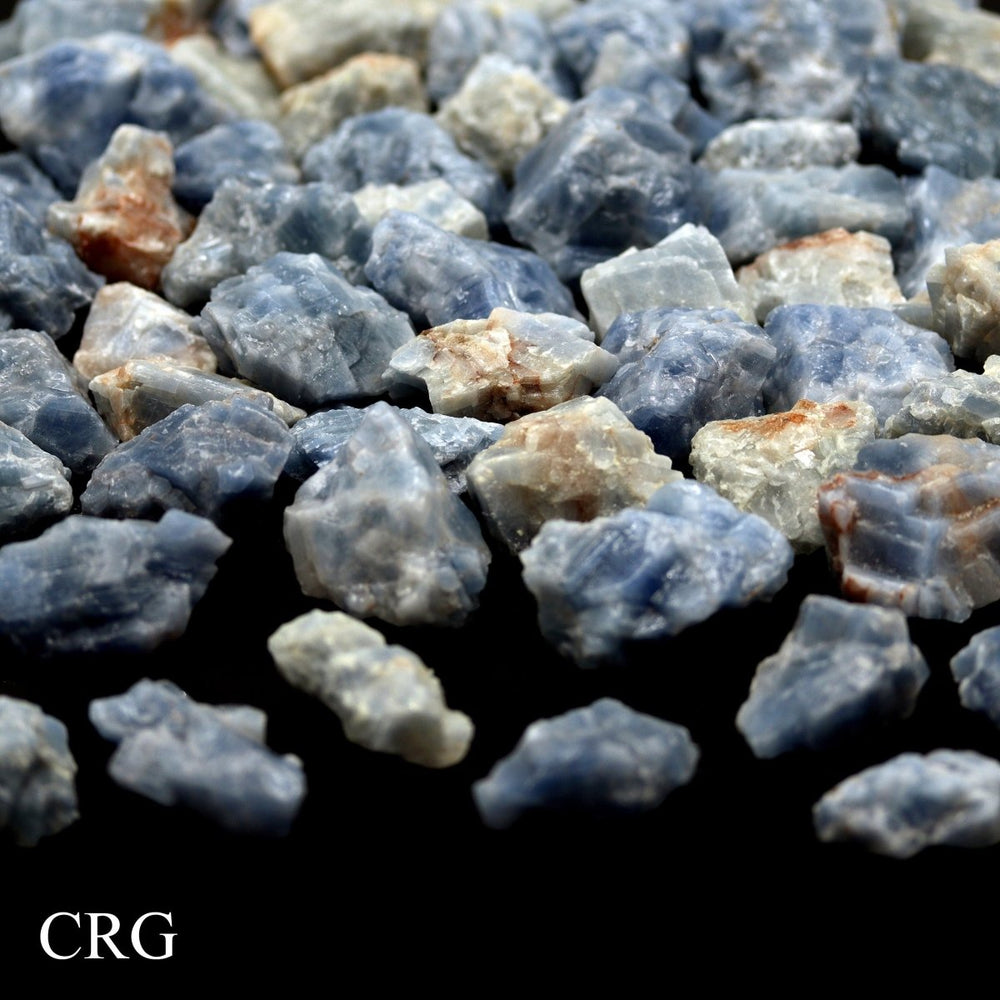 Blue Calcite Rough (Size 1.5 to 3.5 Inches) Bulk Wholesale Lot Crystal MineralsCrystal River Gems