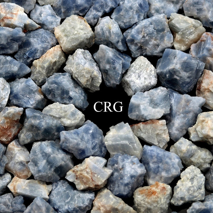 Blue Calcite Rough (Size 1.5 to 3.5 Inches) Bulk Wholesale Lot Crystal MineralsCrystal River Gems