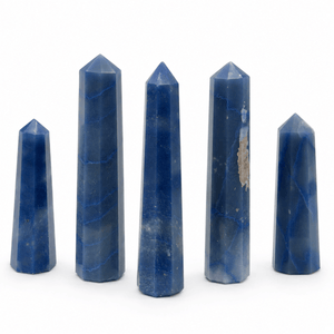 Blue Quartz Obelisk Tower (Set of 2)