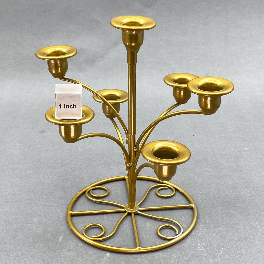 Brass Candelabra Style Sphere HolderCrystal River Gems