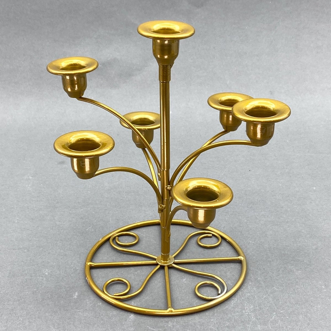 Brass Candelabra Style Sphere HolderCrystal River Gems