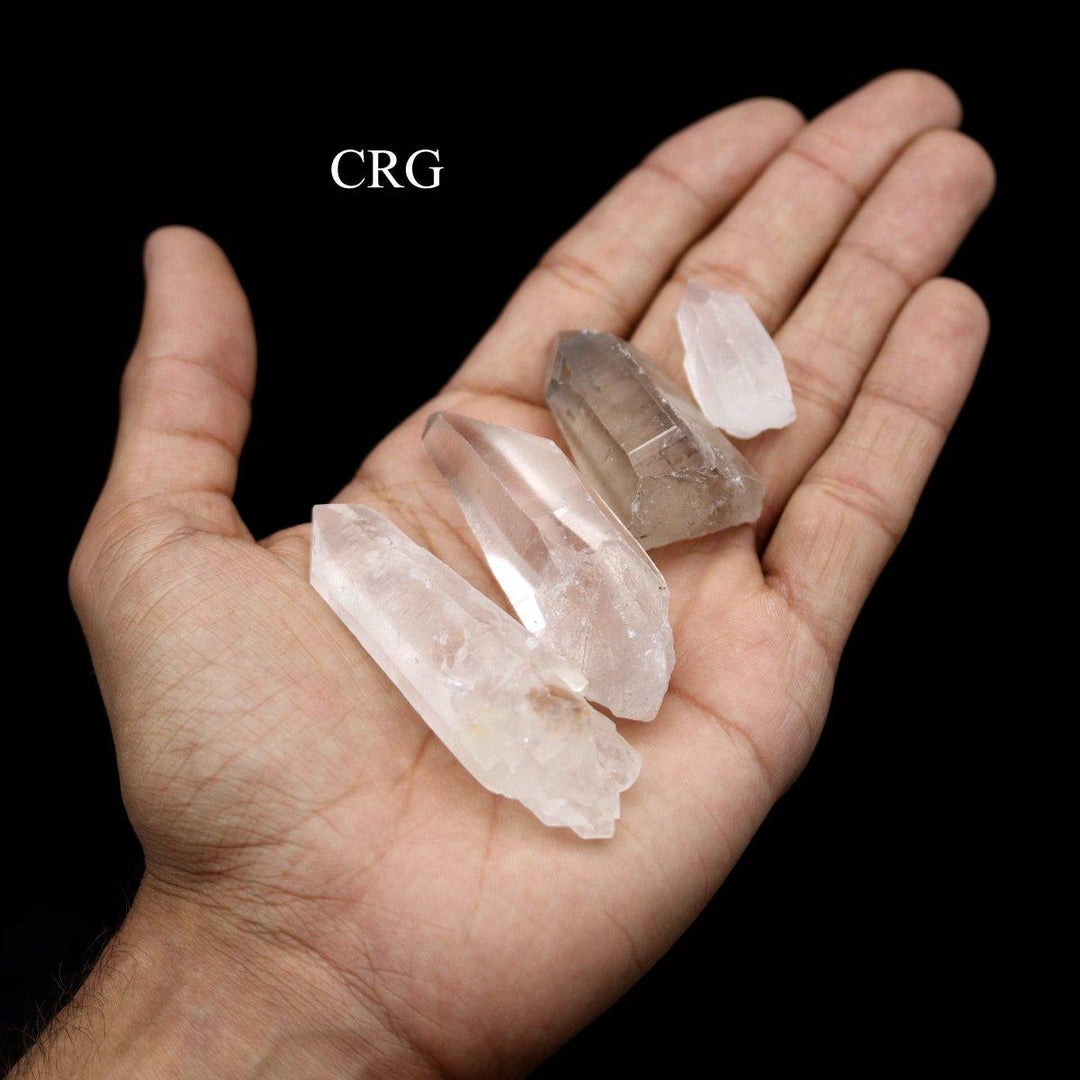 Natural Crystal Quartz Laser Points B Grade 0.5-2.5" AVG (1 Pound)