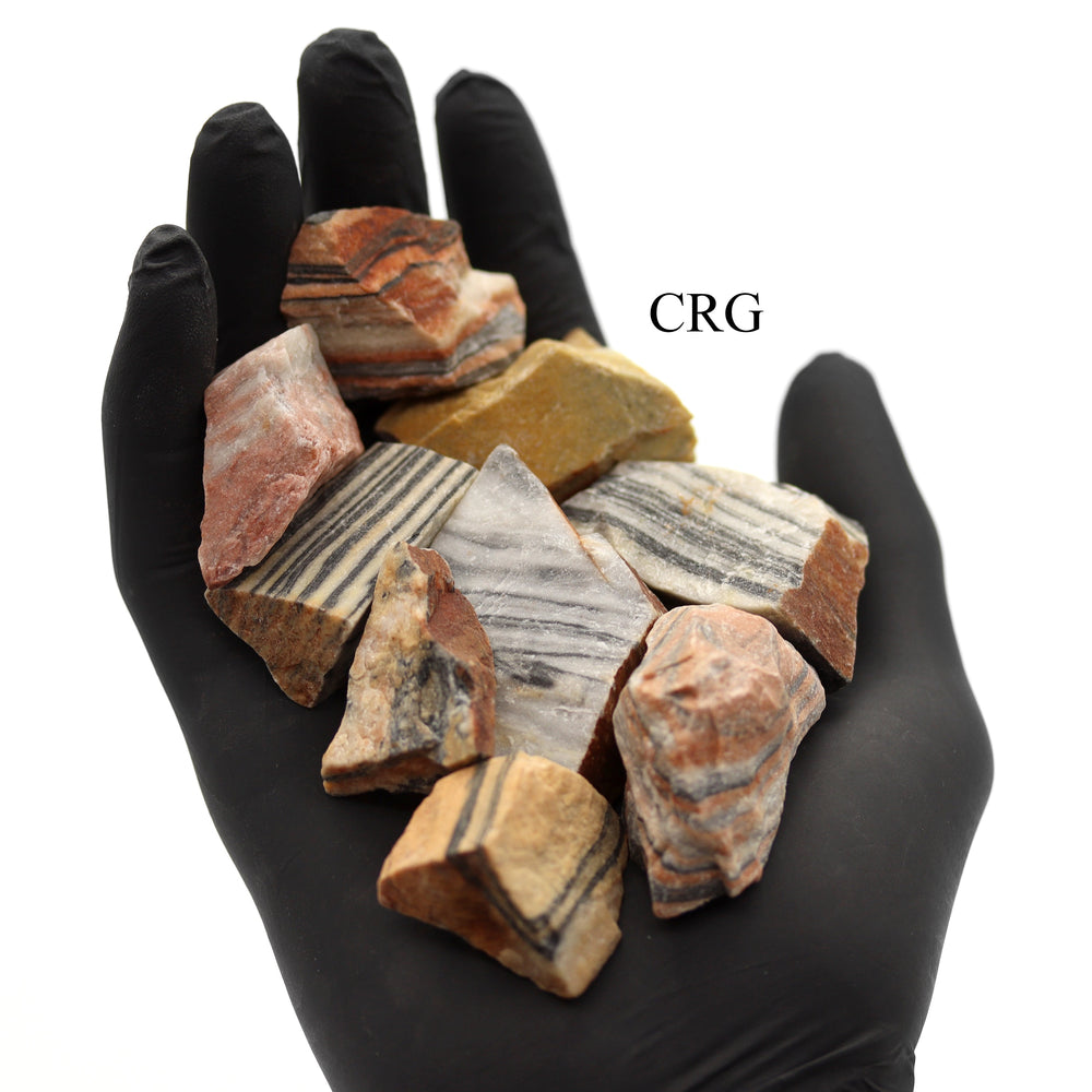 Zebra Jasper Rough Pieces (Size 1 to 2 Inches) Raw Crystals Minerals Gemstones