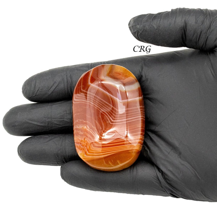 Carnelian Agate Gallet Palm Stones (1 Pound) Size 2 Inches Crystal Worry/Pocket Stone