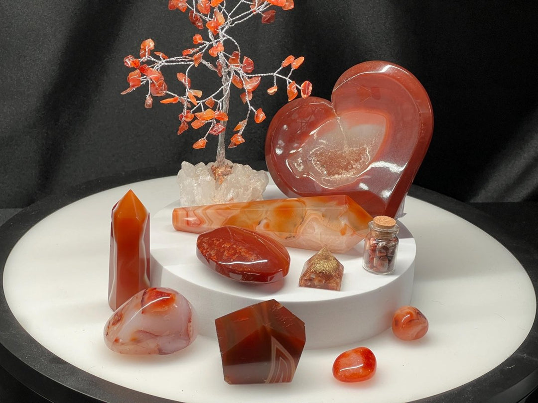 Carnelian Crystal Bundle Lot (3 LBs) Bulk Wholesale Gemstone Décor CollectionCrystal River Gems