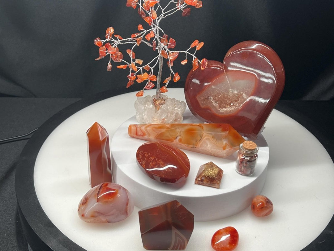 Carnelian Crystal Bundle Lot (3 LBs) Bulk Wholesale Gemstone Décor CollectionCrystal River Gems