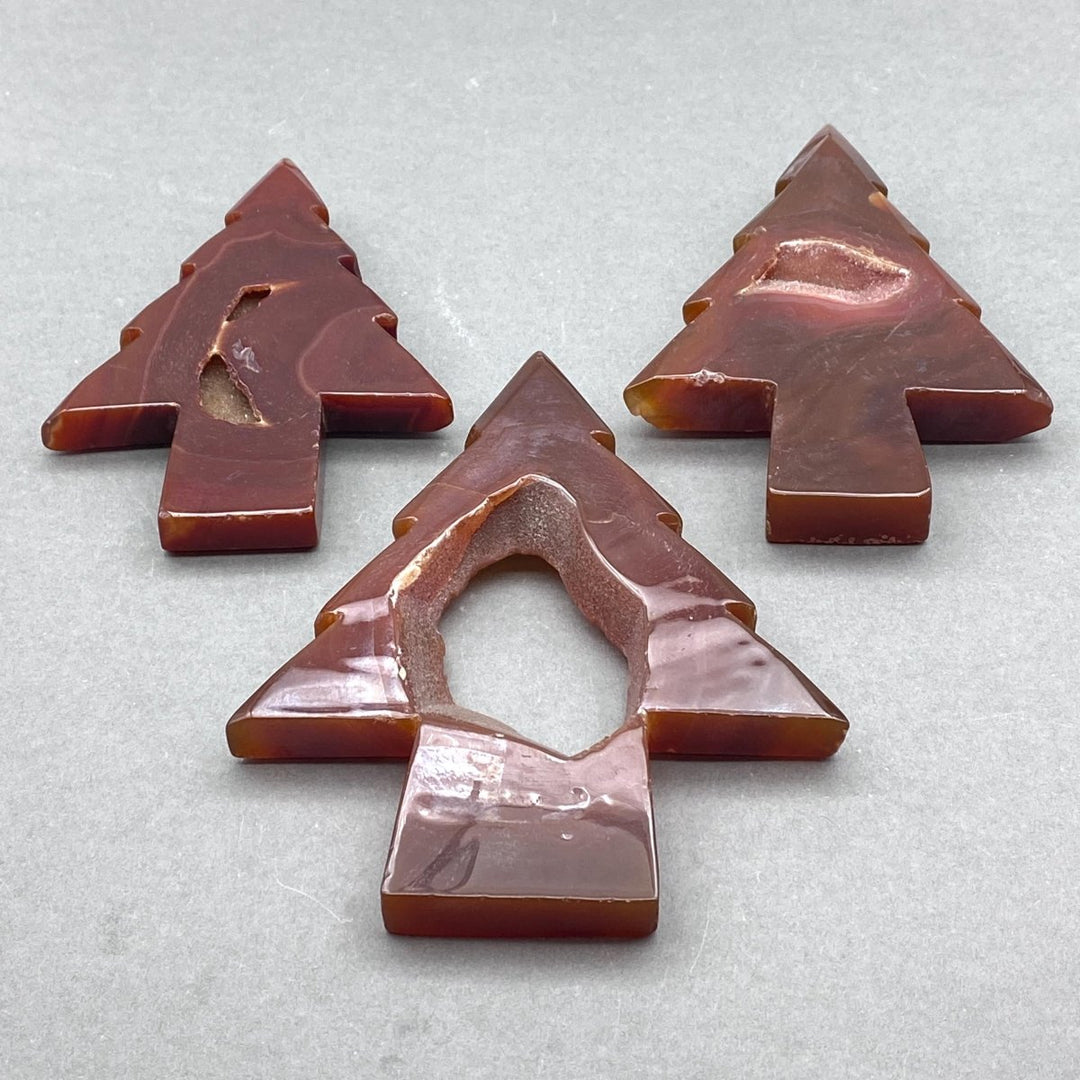 Carnelian Druzy Christmas Tree CarvingCrystal River Gems