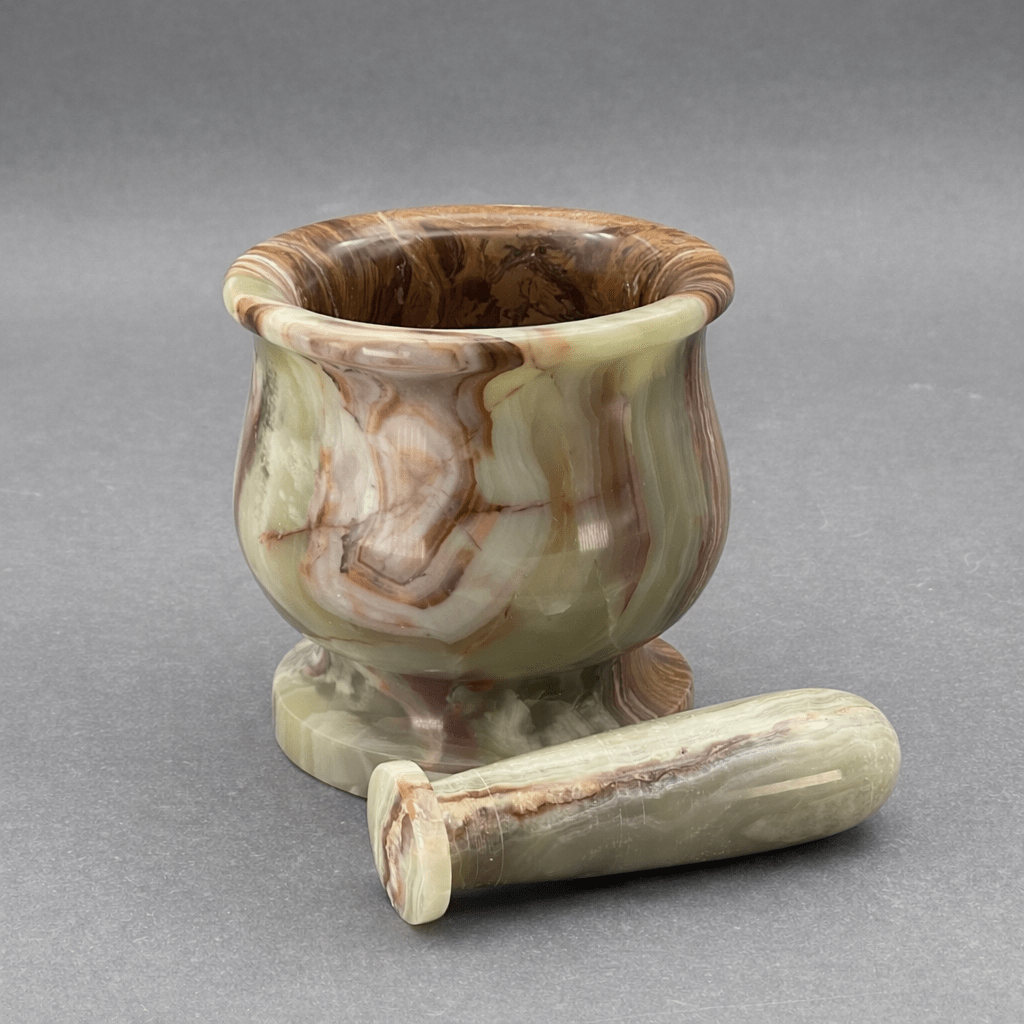 Carved Onyx Mortar and Pestle (1 Piece)Crystal River Gems