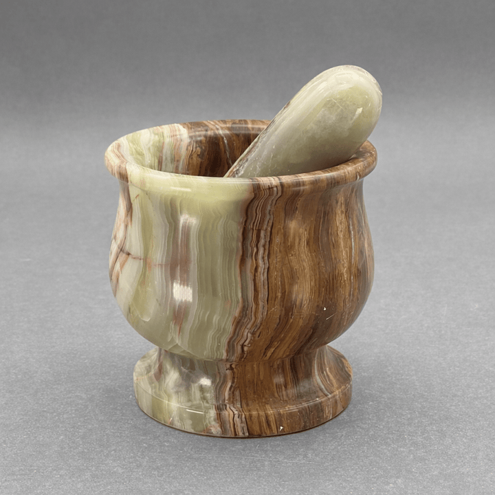 Carved Onyx Mortar and Pestle (1 Piece)Crystal River Gems