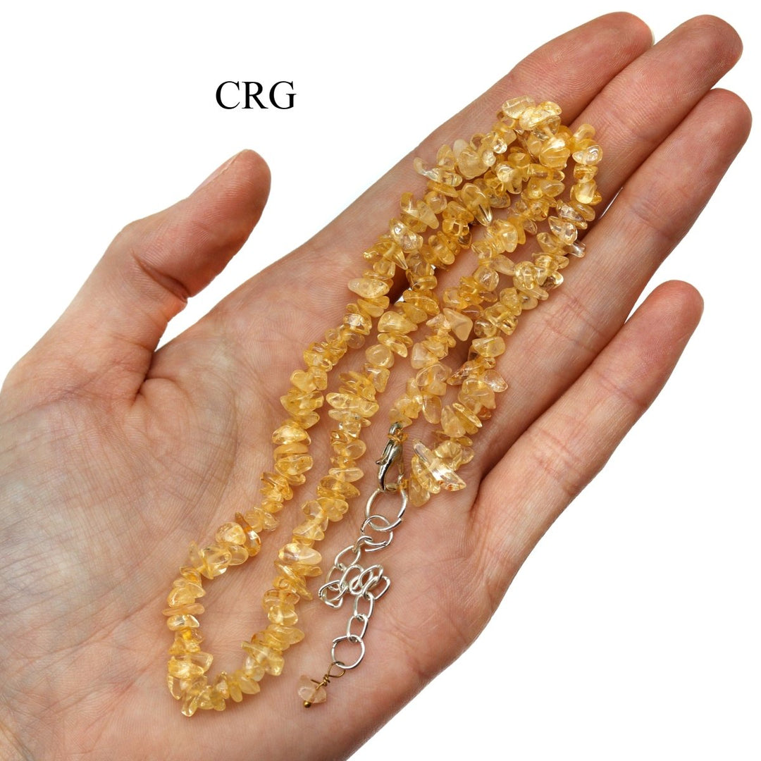 Citrine Strand Chip Choker Necklace (16 Inches) (4 Pieces)Crystal River Gems