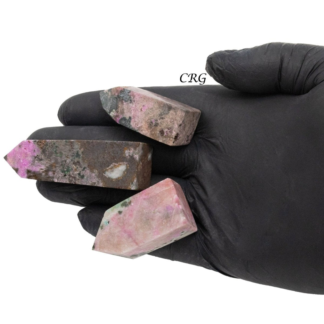 Cobalt Calcite Towers (1 Pound) Size 1.5 to 3.5 Inches Standing Crystal Gemstone Points
