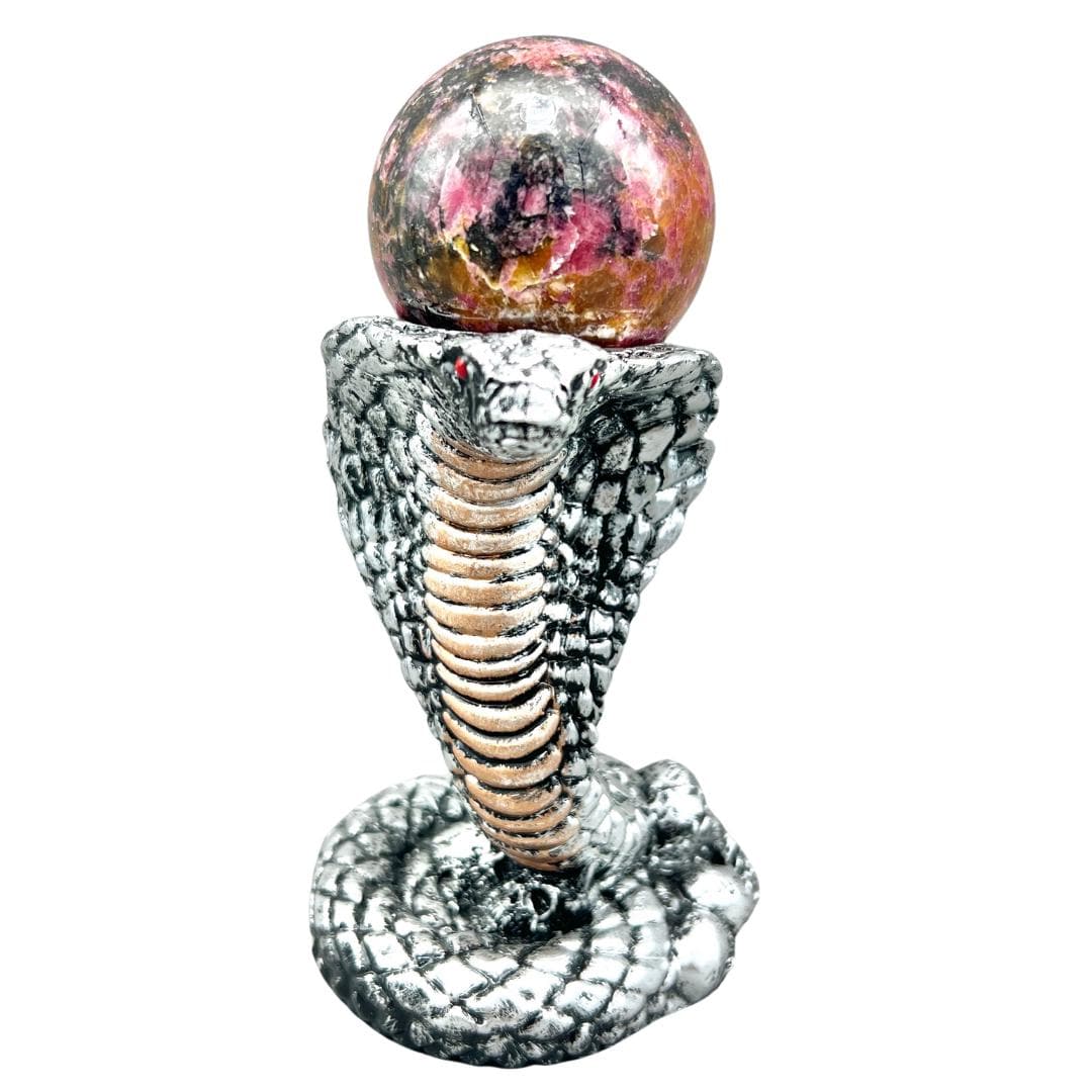 Cobra Sphere Holder Stands 3 Inches (1 Pieces)Crystal River Gems