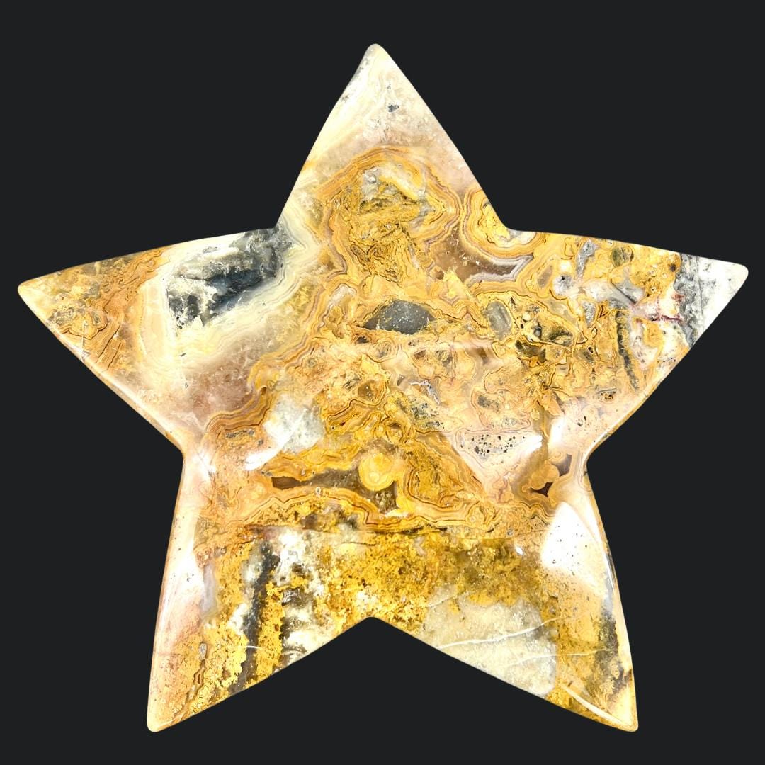 Crazy Agate Big Star 5 Inches (1 Piece)Crystal River Gems