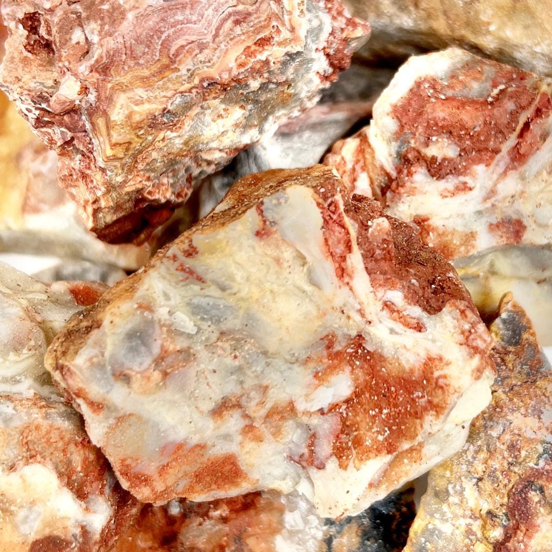 Crazy Lace Agate Rough 2 to 3 InchesCrystal River Gems