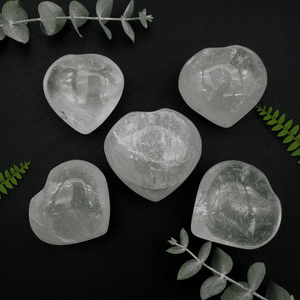 Crystal Quartz Puffy Hearts - 1