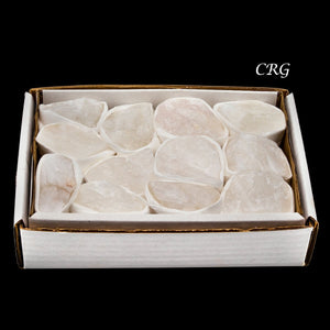 Crystal Quartz Rough Small Flat (12 Pieces) Size 1.25 to 2.5 Inches Bulk Wholesale Lot Crystal Minerals