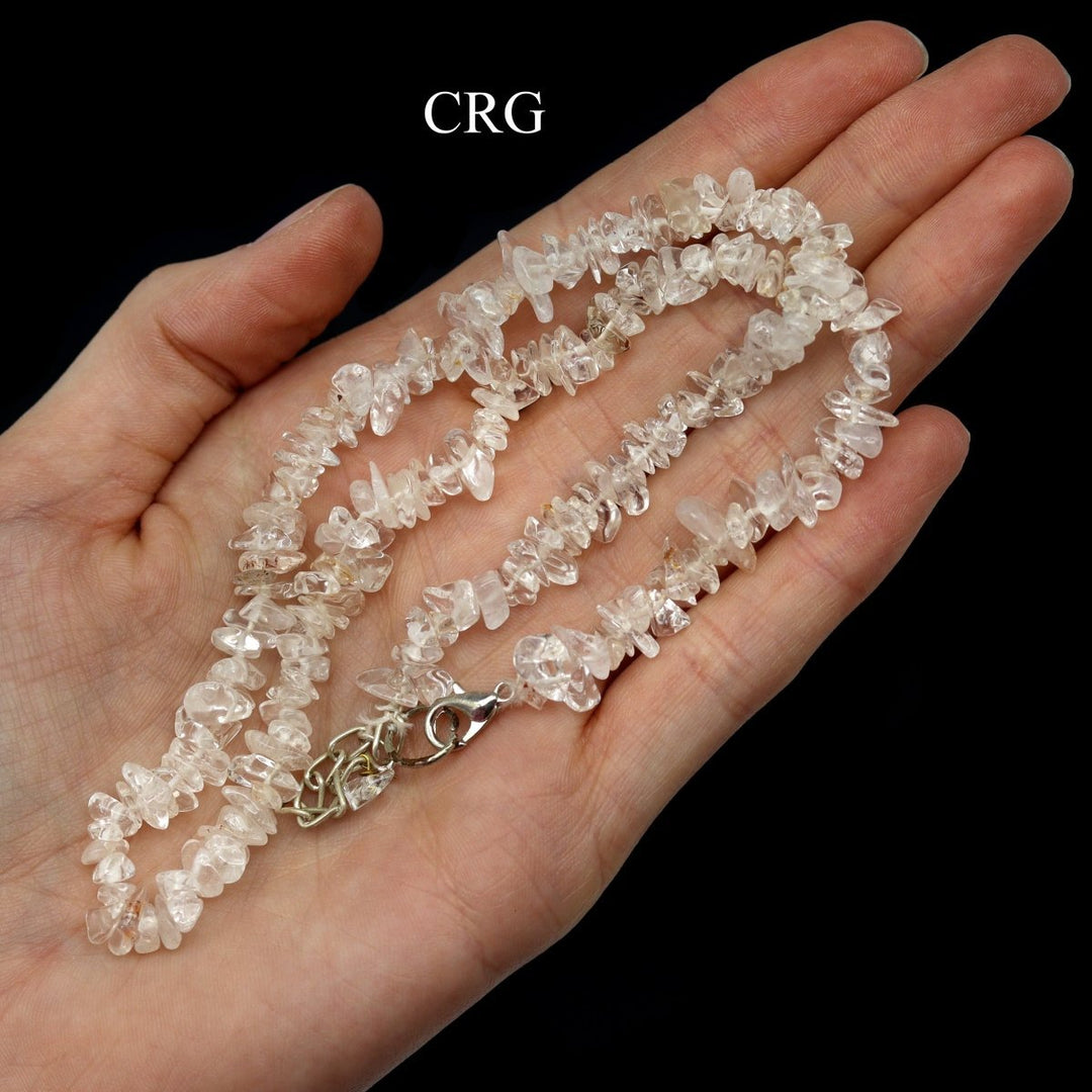 Crystal Quartz Strand Chip Choker Necklace (16 Inches) (4 Pieces)Crystal River Gems