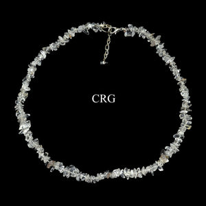 Crystal Quartz Strand Chip Choker Necklace (16 Inches) (4 Pieces) (INJD)