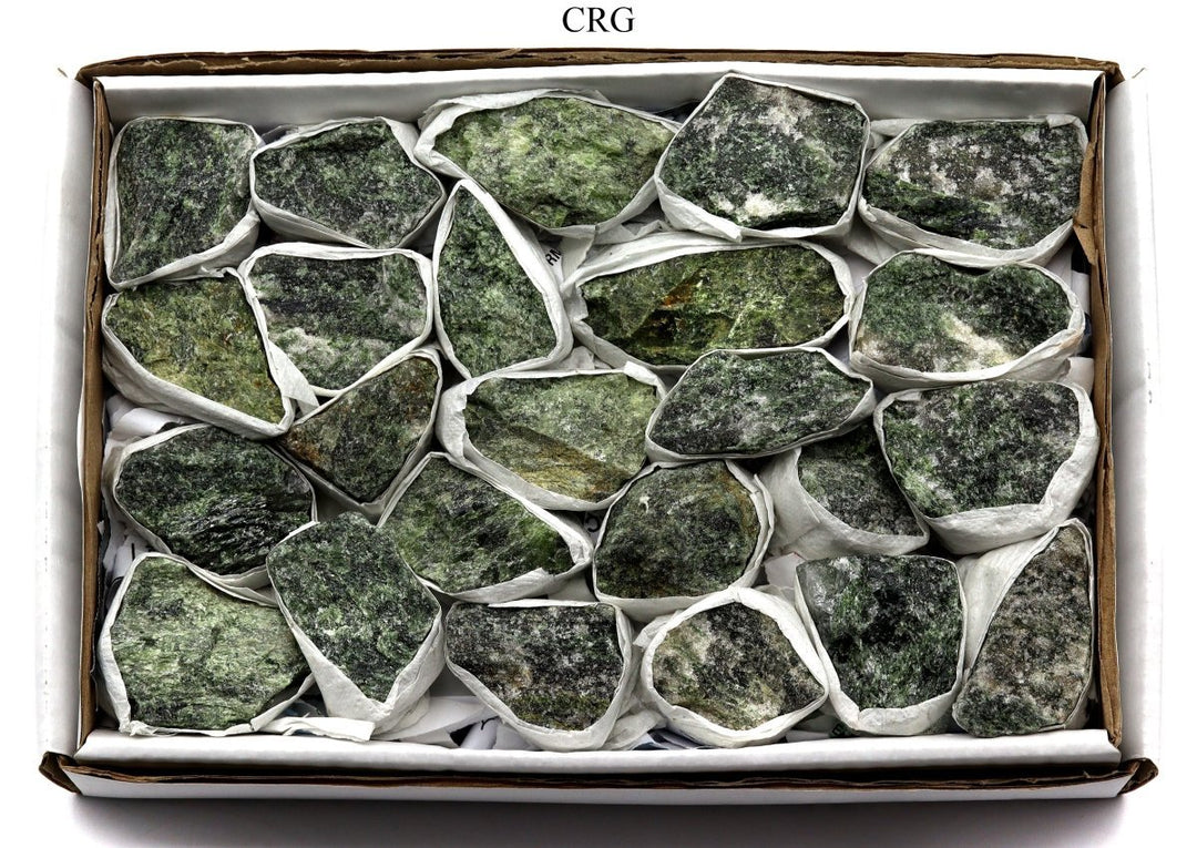 Diopside Rough Medium Flat (1 Flat) Size 1 to 2 Inches Bulk Wholesale Lot Crystal Minerals