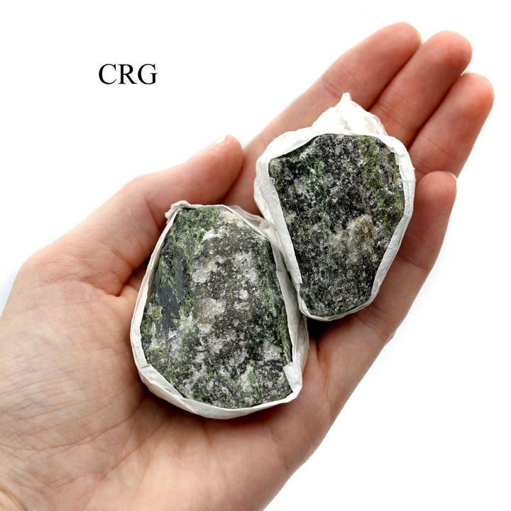 Diopside Rough Medium Flat (1 Flat) Size 1 to 2 Inches Bulk Wholesale Lot Crystal Minerals