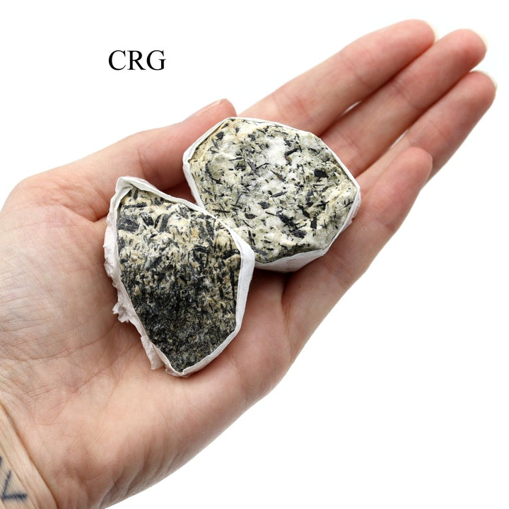 Epidote Rough Medium Flat (1 Flat) Size 1 to 2 Inches Bulk Wholesale Lot Crystal MineralsCrystal River Gems