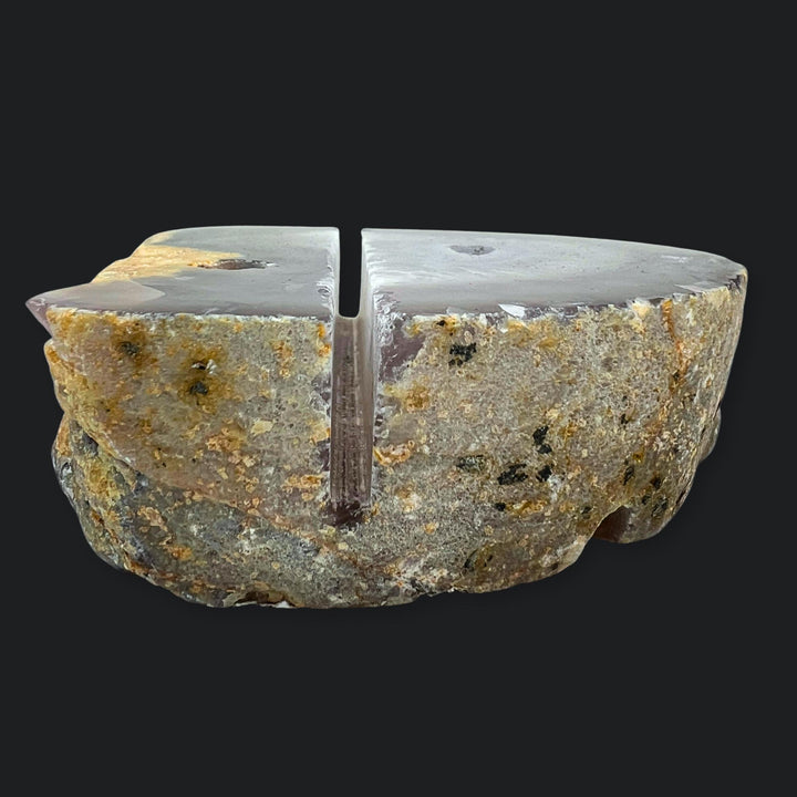 Natural Agate Geode Pen and Card Holder Gemstone Home Office Decor Wholesale Crystal Supply