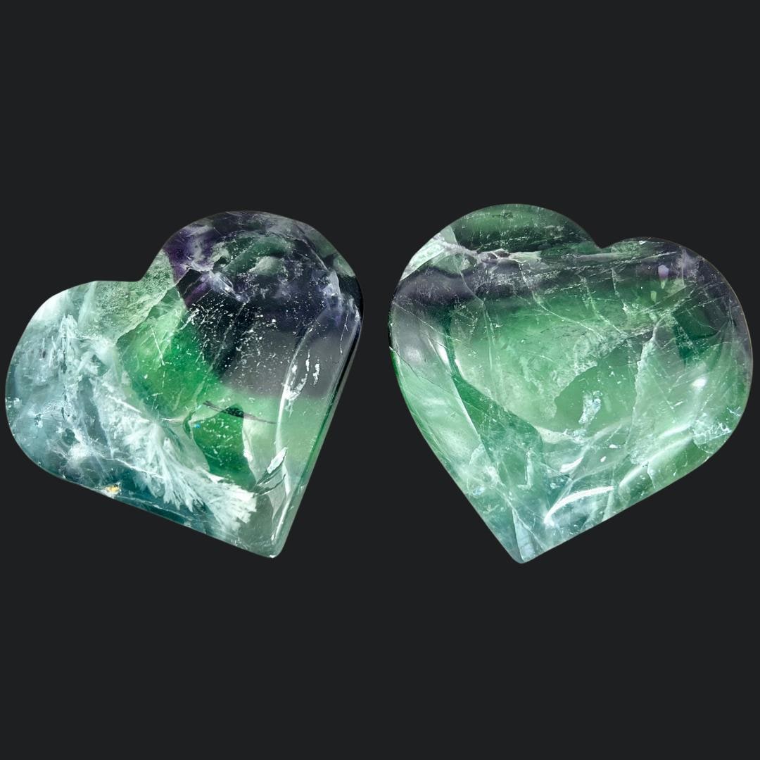 Fluorite Heart (1 Piece)Crystal River Gems