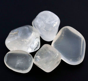 Girasol Quartz Tumbled (8 Ounces) Size 20 to 30 mm Clear Tumbled Crystal Gemstone