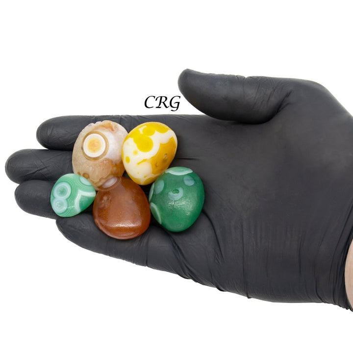 Gobi Agate Eyes Tumbled (4 Ounces) Size 0.5 to 1.5 Inches Crystal Gemstones