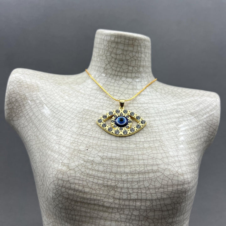 Gold - Plated Glass Eye Pendants (4 Pieces)Crystal River Gems