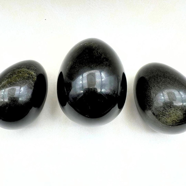 Gold Sheen Obsidian Polished EggCrystal River Gems