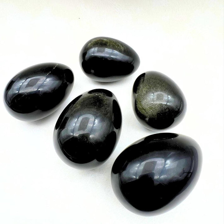 Gold Sheen Obsidian Polished EggCrystal River Gems