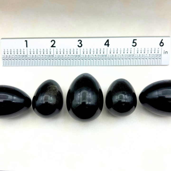 Gold Sheen Obsidian Polished EggCrystal River Gems