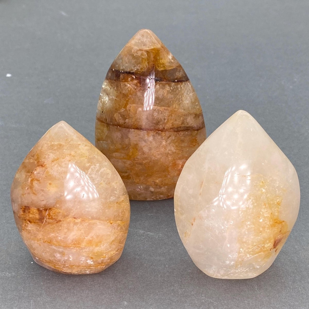 Golden Healer Quartz Gemstone FlameCrystal River Gems