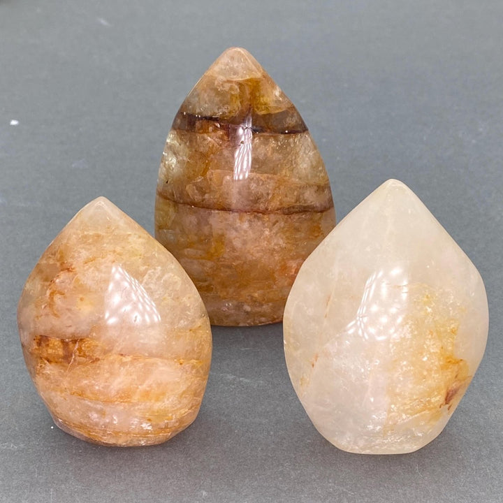 Golden Healer Quartz Gemstone FlameCrystal River Gems