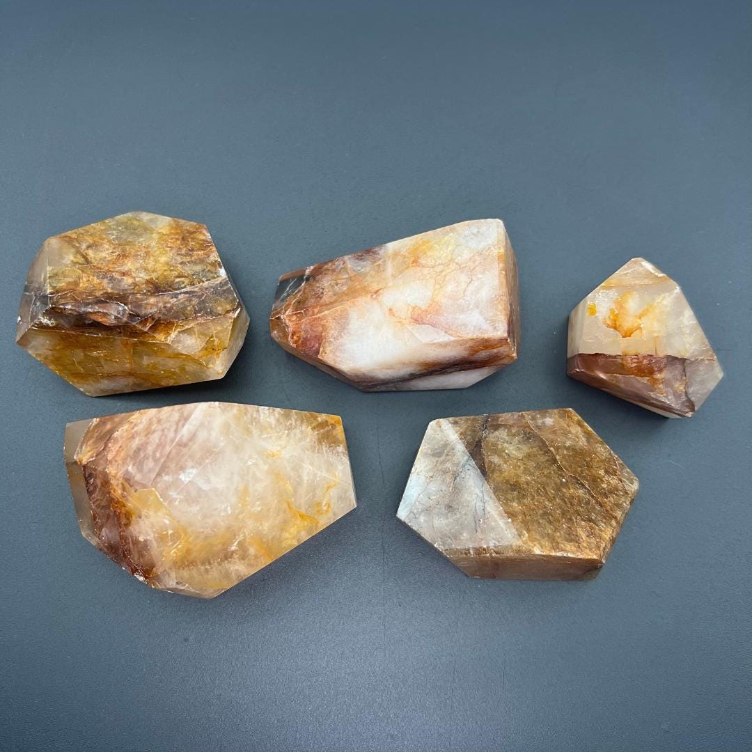 Golden Healer Quartz Gemstone FreeformCrystal River Gems