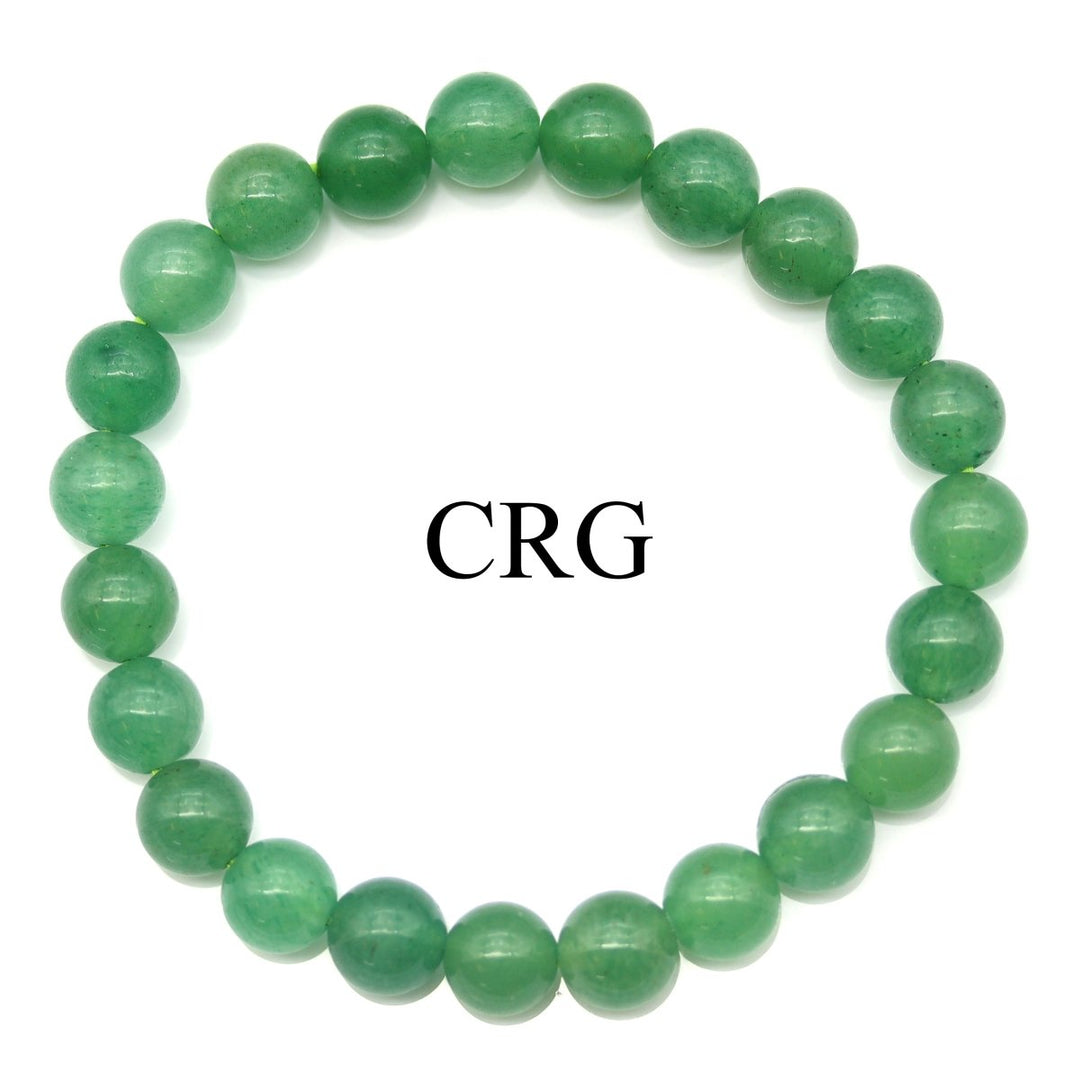 Green Aventurine Bead Bracelet (1 Piece) Size 8 mm Crystal Stretch Jewelry