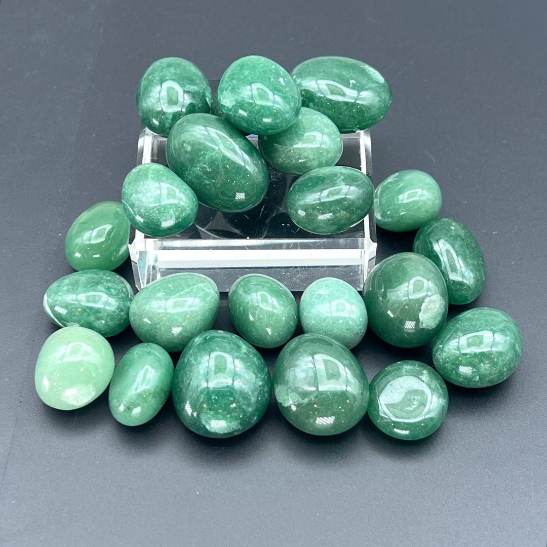 Green Aventurine Small Tumbled Bulk StonesCrystal River Gems